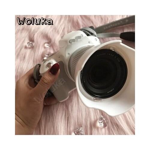 Camera Lens Protective case Shading Cover White 58mm Hood For 18-55mm lens C Camera EOS 100D 200D CD50 T10A