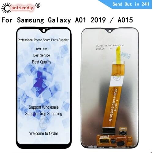 5.7" LCD For Samsung Galaxy A01 A015 SM-A015F A015G A015M LCD display Screen Touch panel Digitizer with frame for samsung A01