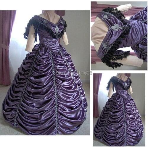 1860S Victorian Corset Gothic/Civil War Southern Belle Ball Gown Dress Halloween dresses CUSTOM MADE R-165