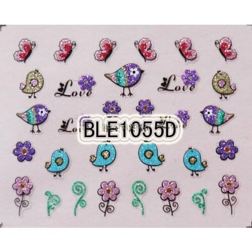 2PCS BLE1055D Nail Art Cute Cartoon Easter Sticker Nail Art Sticker