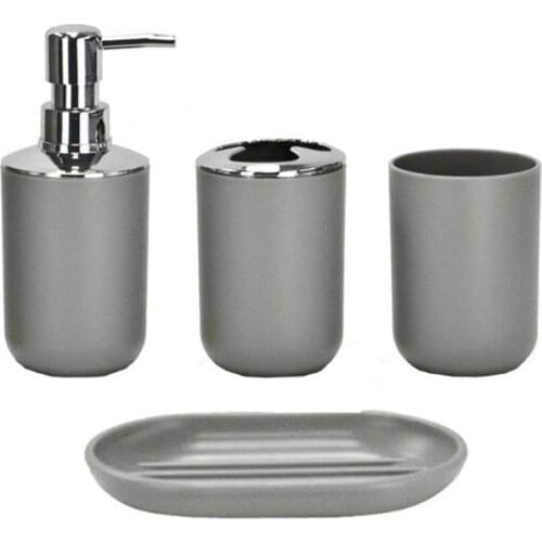 4PCS Plastic bathroom set hotel wash toilet bathroom set bath set toothbrush holder toothbrush holder