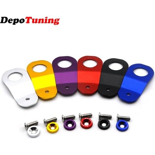 DepoTuning Aluminum Radiator Stay Bracket FOR Honda EK Car S2000 00-2009 silver/red/yellow/blue/purple/black with logo