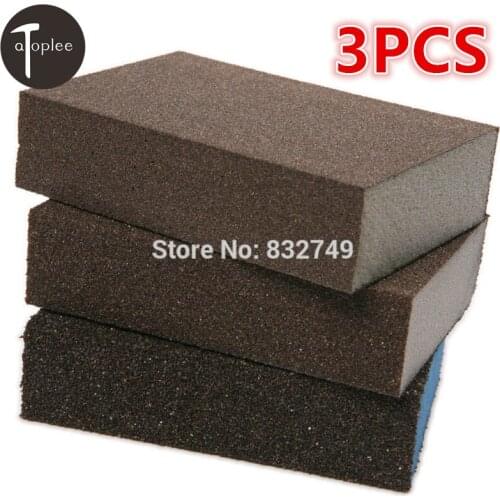 Atoplee 3pcs 100#+180#+320# Sponge Sandpaper Polishing Tool Buffing Diamond Polishing Pads For Surface Grinding Tools