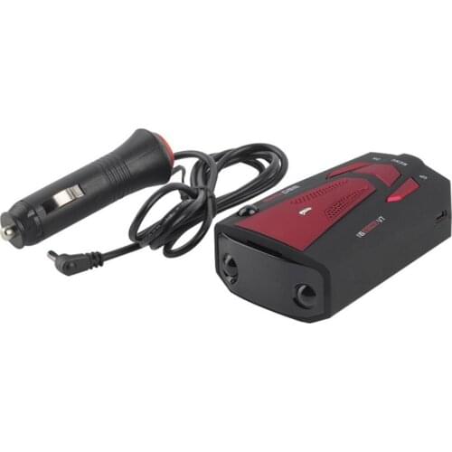 Car Radar Detector English Russian Auto 360 Degree Vehicle V7 Speed Voice Alert Alarm Warning 16 Band LED Display