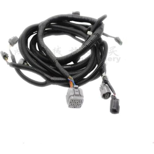 Free shipping for Isuzu 4JJ1 JCB130 160 180 Sumitomo SH120 excavator engine injector computer board wiring harness