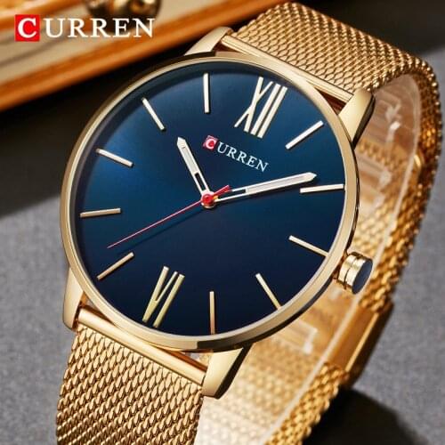 CURREN Fashion Mens Watches Male Top Brand Luxury Quartz Watch Men Casual Slim Waterproof Sport WristWatch Relogio Masculino