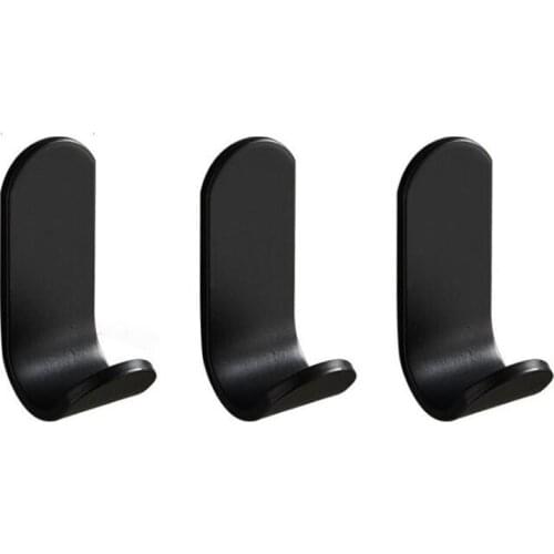 Black Robe Hooks Clothes Hanger Wall Towel Hooks Coat Door Hooks Bathroom Accessories