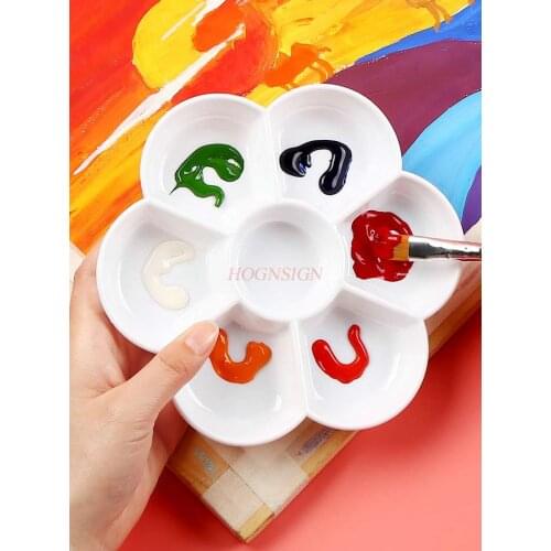 Painting gouache box Color palette imitation ceramic plum palette beginner special watercolor paint acrylic paint