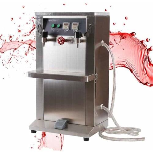 220V Electric Liquid Filling Machine For Beverage Milk Wine Quantitative Stainless Steel Filling Machine