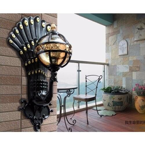 European outdoor lights rain wall outdoor garden lights outdoor waterproof wall lights balcony lights free