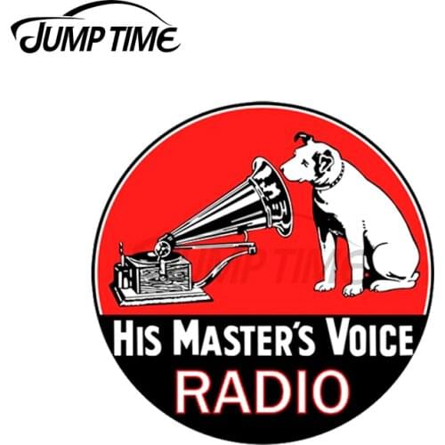 JumpTime 13 x 13cm His Masters Voice Vintage Fine Decal Body for Car DIY Custom Printing Bumper Window Decoration Car Stickers