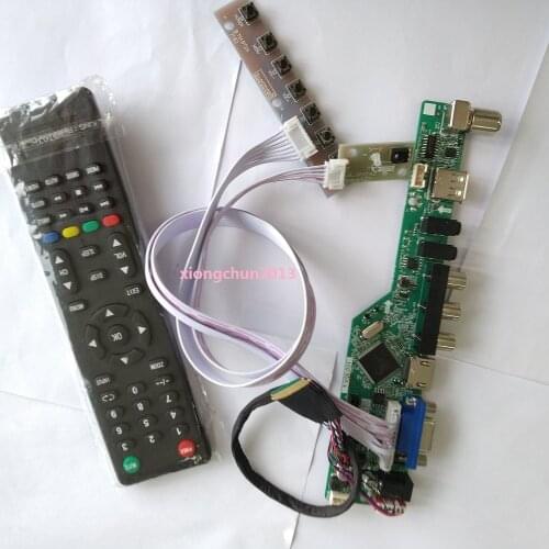 Kit for LTN173KT01 Panel LED Controller driver board LCD 1600X900 17.3" USB HDMI AV VGA remote 40pin LVDS TV Screen