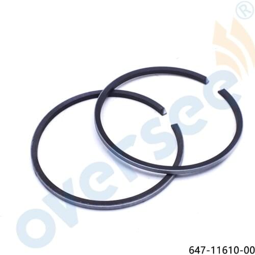 647-11610 Piston Ring Set STD For YAMAHA Outboard Engine 6HP 8 HP 647 Model