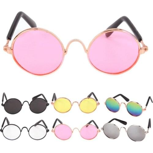 Dolls Toy Cool Sunglasses For 18 Inches Dolls Glasses Toy Glasses Pet Photo Sunglasses Pet Prop Toy C5C6