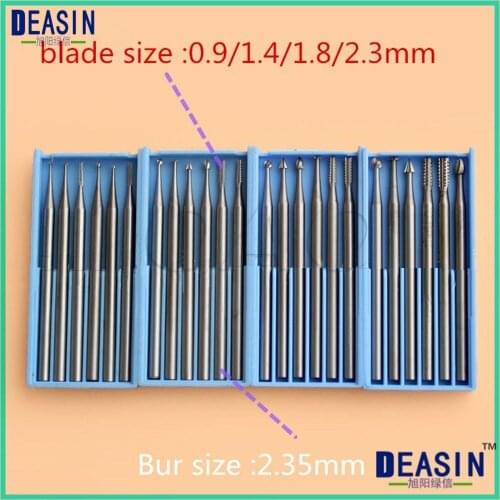 202 Good Quality 6 PCS dental tungsten steel carving bur set wood ivory jewelry carving bur