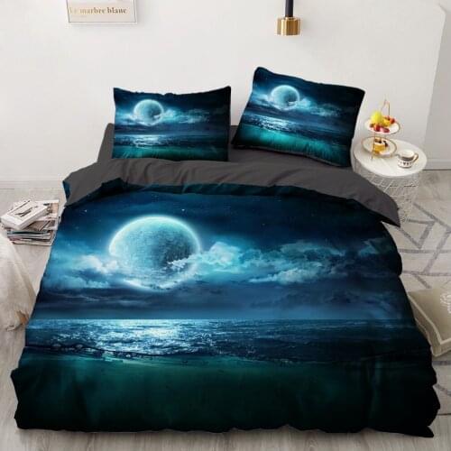 Bed Linen Bedding Sets euro/Double/family sets/2.0/Queen/King Bedspread For Home Duvet Cover Pillowcase 50*70 Landscape night