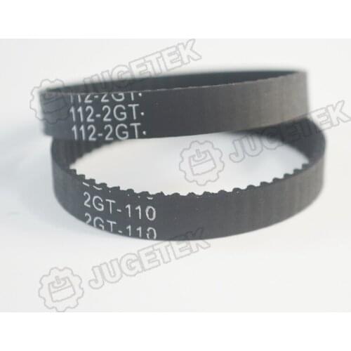 10pcs/lot, GT2 Timing Belt, Closed-loop, 110mm 112mm length, 55 teeth,or 56 teeth 3.5mm width