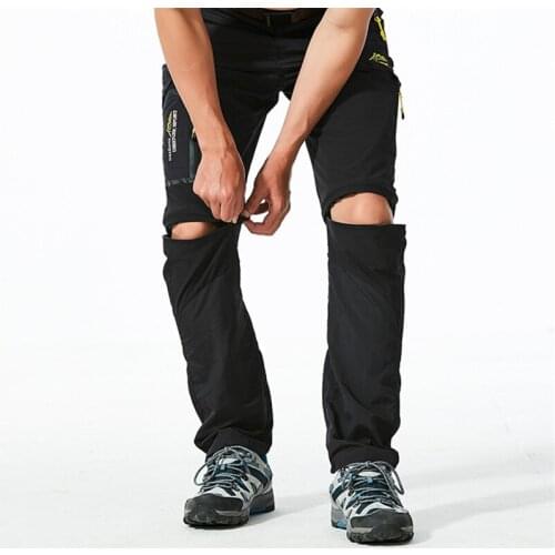 6XL Summer Quick Dry Thin Pants Men Outdoor Removable Into Shorts Waterproof Tourism Hiking Camping Trekking Fishing Trousers