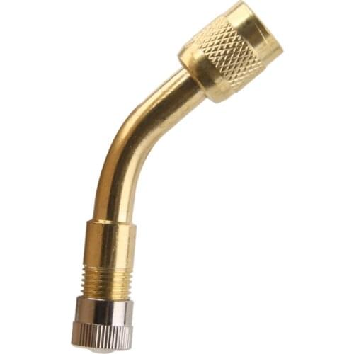 Universal 135 Degree Metal Tyre Valve Extension For Motorcycle Car Scooter