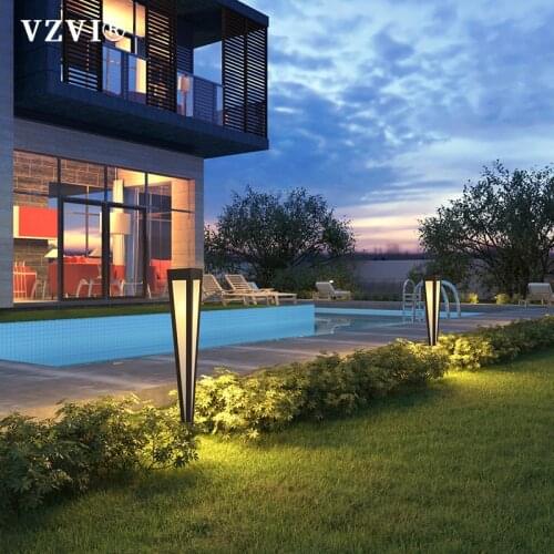 Modern Solar Garden Light Lawn Lamps 10W LED Landscape Lighting Outdoor Waterproof Pathway Patio Yard Lawn villa Decoration Lamp