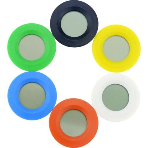 1PCS Mini LCD Digital Thermometer Hygrometer Practical Digital Indoor Round LCD Display Temperature Humidity Meter Detector