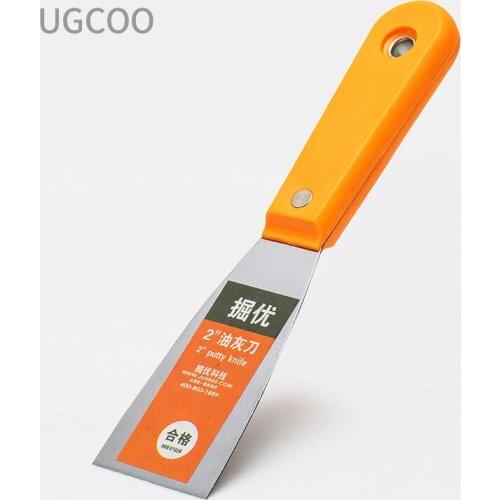 2 inch Putty Knife 1pcs Scraper Blade Scraper Shovel Carbon Steel Plastic Handle Wall Plastering Knife Hand Tool