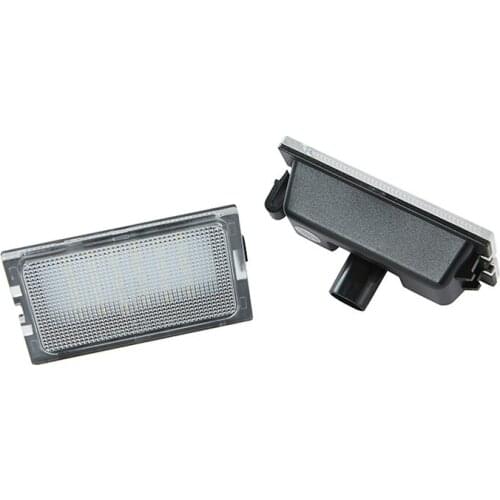 2 Pcs Car 12V LED License Plate Lights White Rear Tail Lamps For Land Rover LR3 LR4 Discovery 3 4 Freelander 2 Rang Rover Sport