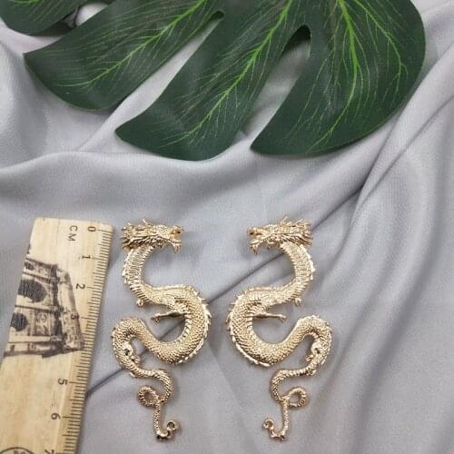 2019 Earings Brincos Oorbellen New Pendientes Earing Keqiu Jewelry European American Personality Retro Pop Dragon Earrings A89