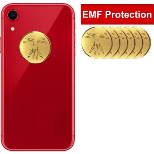 6Pcs Emf Protection Anti Radiation Protector Phone Sticker Emf Blocker for Phone, and All Electronic Devices