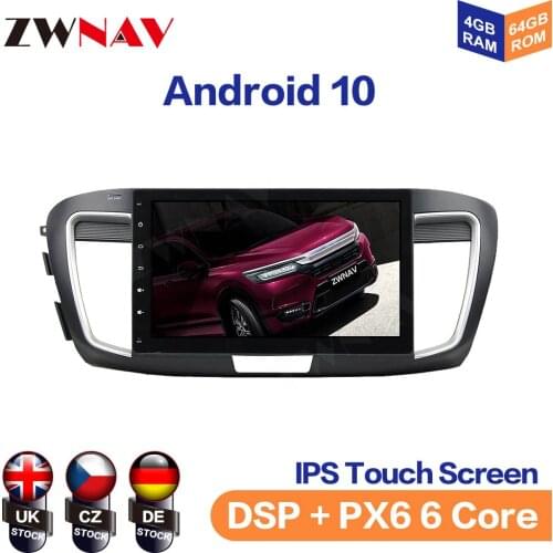 Android 10 IPS Screen For HONDA Accord 9 2013-2015 Car Multimedia Player Navigation Audio Radio Stereo Head Unit Gps 2 din auto