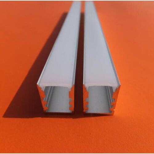 Free Shipping 25 Sets 2 Meter Long LED Aluminum Profile for Strip Light with Clear/Milky Cover End Caps and Clips