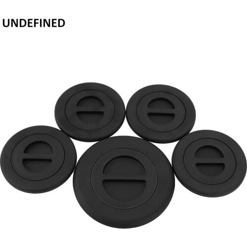 5pcs Black Plastic Wheel/Gooseneck Bed Plug Cover Kit Trailer Tow Covers For Ram 2500 3500 5th 2014-2019 #68225506AA