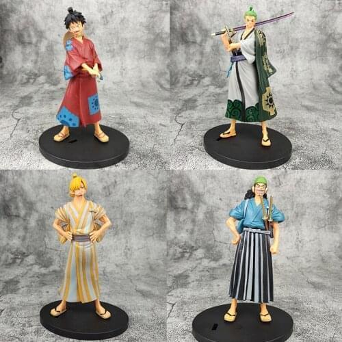 Anime figure Figurine toys Luffy Zoro Sanji Usopp PVC Action Anime Collection Peripherals Doll Model Toy Japan anime gift