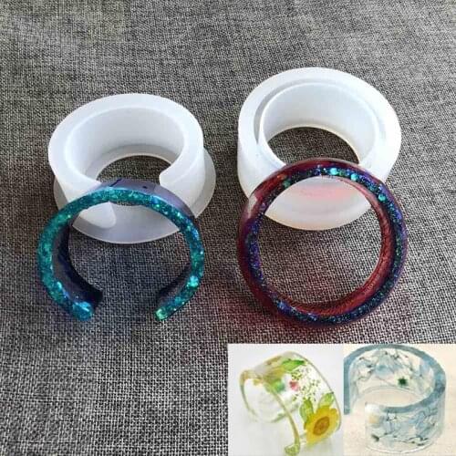 Round Open Cuff Silicone Mold Casting Mould Resin Bracelet Bangle DIY Mold Open Design Bangle Mould Resin Molds