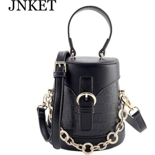 JNKET New Women PU Leather Handbag Casual Shoulder Bag Sling Bag Large Capacity Crossbody Bag Bucket bag