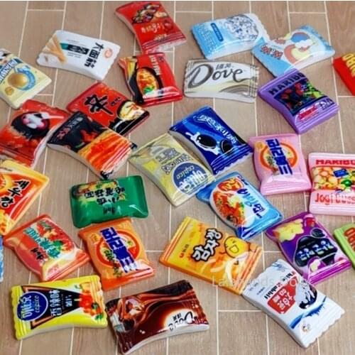 Doll House Mini Imitation Instant Noodles Snacks Candy Miniature Kitchen Food Play Model Accessories
