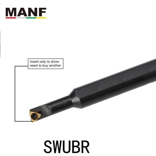 MANF S1607M-SWUBR06 CNC Lathe Toolhoders Small Hole Machining Cutter Turning Tool Carbide Inserts Clamped interning turning tool