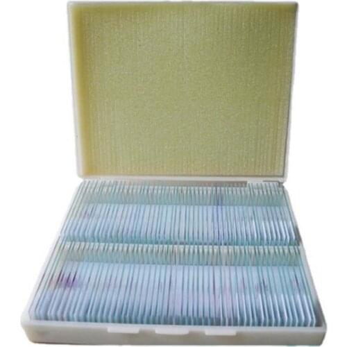 Microscope biological section specimen slides 100 kinds of slide sets bilingual labeling more observation value