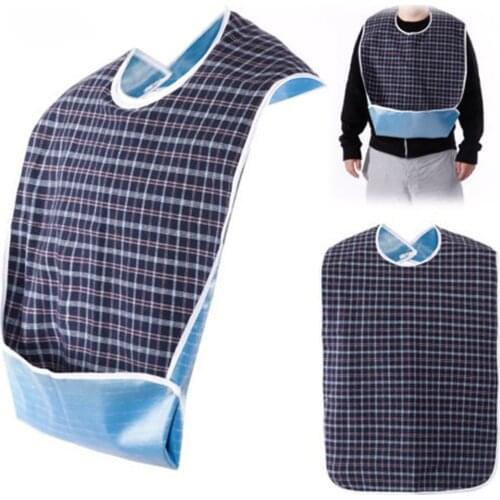 3PCS Waterproof Washable Adult Eating Bib Cloth Protector Disability Aid Apron