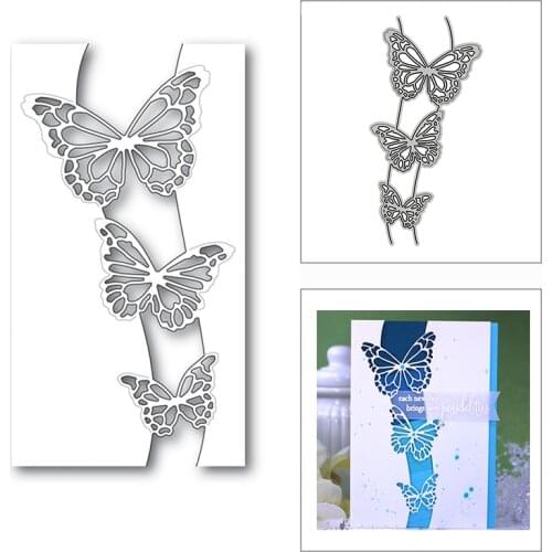 New Elegant Butterfly Border 2020 Metal Cutting Dies for DIY Scrapbooking Decorative and Card Making Embossing Craft No Stamps