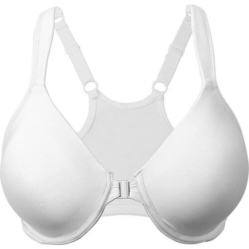 New White 80 85 90 95 100 105 110 115 C D E F G EU US Size Front Closure Underwire bra sexy Women Thin Cup for big breast DEEP v