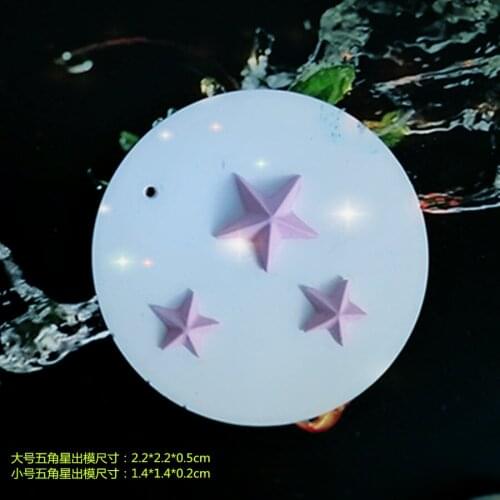 P766Five-pointed star turn sugar silicone mould chocolate mold cake decoration mold