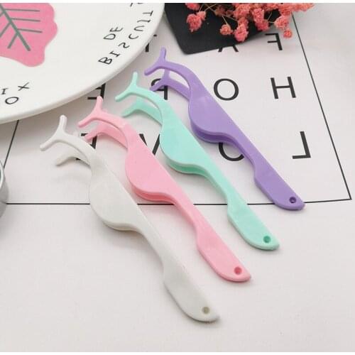 False Eyelash Tweezers Eyelash Makeup Auxiliary Tool False Eyelash Applicator Eyelash Curler Auxiliary Pliers Makeup Pliers