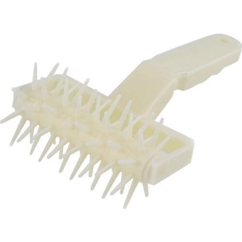 Durable Baking Tool Plastic Roller Dough Pitter Pizza Pastry Docker Portable Large White