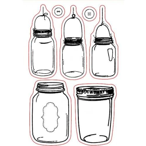 Cups Transparent Clear Stamps for DIY Scrapbooking/Card Making/Kids Christmas Fun Decoration Supplies ST1051