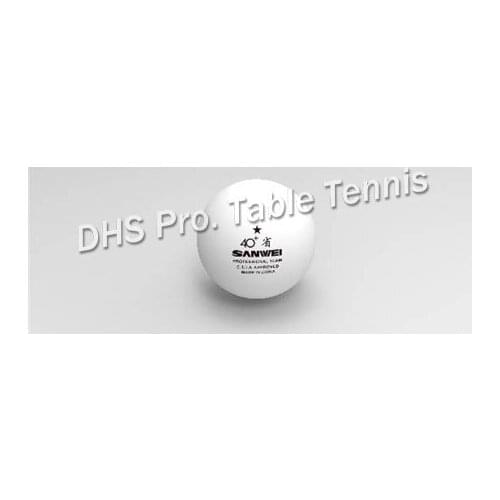 SANWEI 1 Star 40+ New Material Seamed PP Ball Table Tennis ball / ping pong ball 100pcs/bag High Quality Long Life