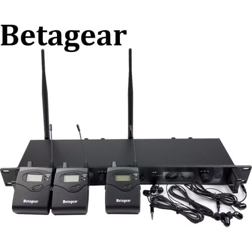 Betagear SR2050IEM Stage ear monitors 3 Receivers BT2050 wireless monitor system stage in ear monitoring system doul channel