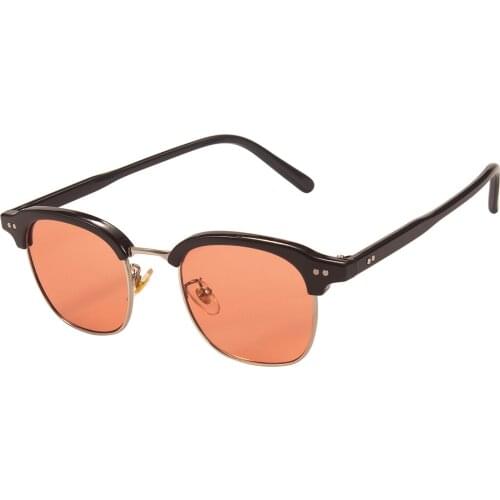 Classic Retro Designer Style UV Blocking Protection Glasses Semi-Rimless Square Sunglasses For Men and Women
