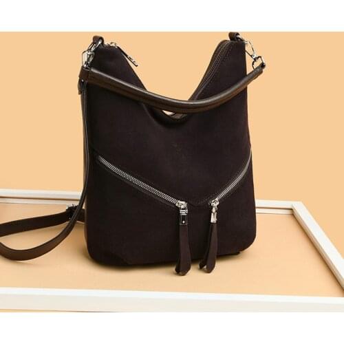 Fashion Soft Leather Shoulder Crossbody Bags for Women Luxury Handbag Women Bag High Quality Suede Tote Bag Female Messenger Bag