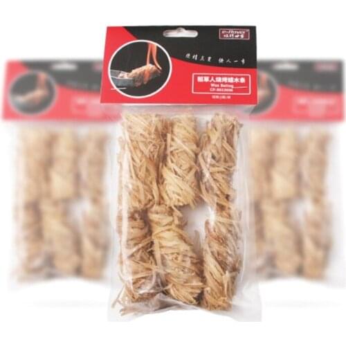 6pcs Natural Eco Firelighter Wax Wood Stick Biodegradable Wooden Fire Lighter